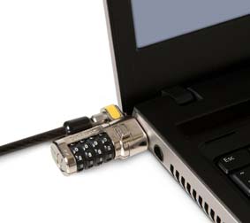 Antivol USB à Code Pour Ordinateur Portable, Tablette, Projecteur - Câble Acier 1,9m, 5mm - Mot De Passe Réinitialisable