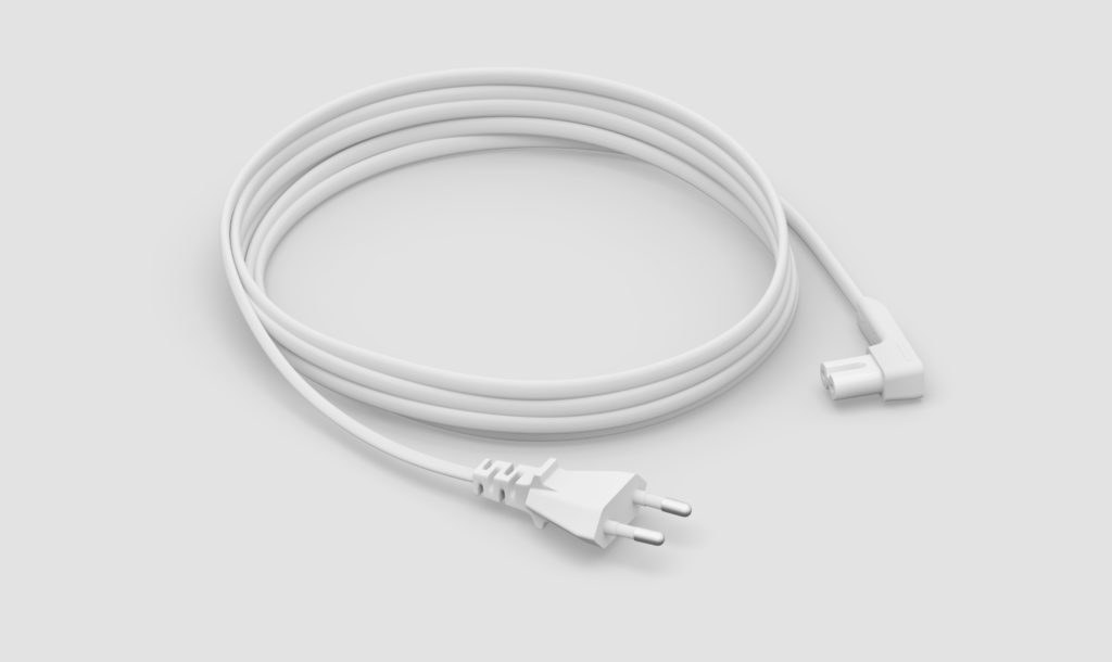 Accessoires pour produit Sonos - Cable rallonge de couleur blanc, disponible aussi en noir