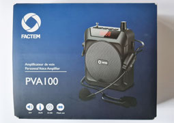 Amplificateur de voix Factem PVA100 , idéal comme complément lors du port d'un masque de protection Covid-19